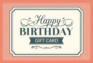 Happy Birthday Gift Card