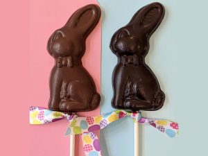 Easter Chocolate Lollipops (set of 4) - Eggs or Bunnies - Image 2