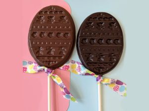 Easter Chocolate Lollipops (set of 4) - Eggs or Bunnies